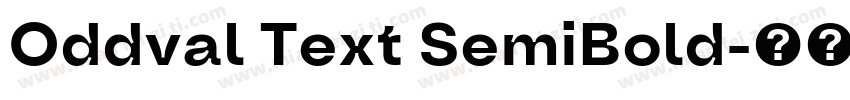 Oddval Text SemiBold字体转换